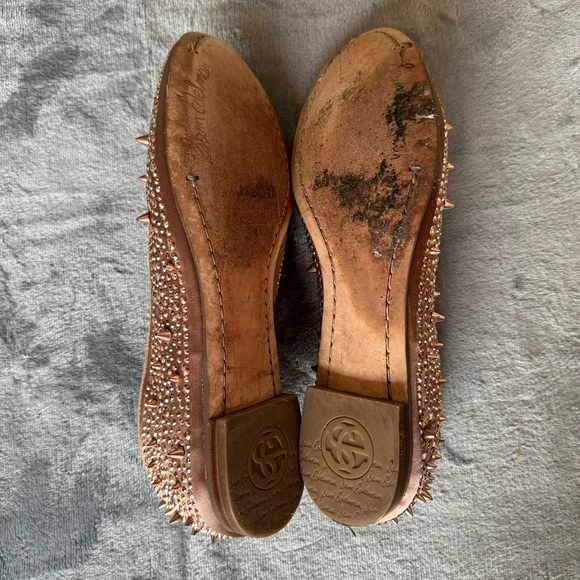 Sam Edelman Adena Studded Loafers Size 8 Dusty Rose - Picture 4 of 6